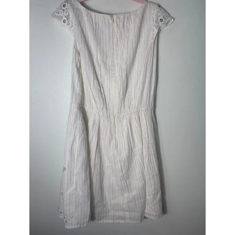 Girls Billie Blush My Lovely Dress Off White Cap Sleeve Dress Sz 12